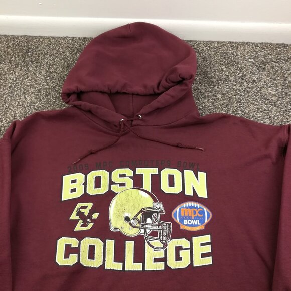 Vintage 2005 Boston College Eagles Hoodie Champion Football Sweatshirt Mens XL - Picture 1 of 11